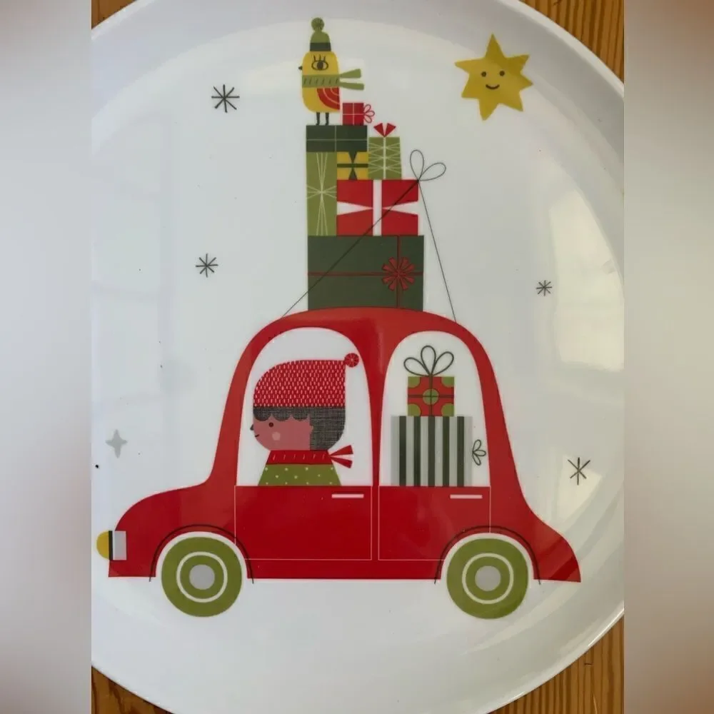 Crate and Barrel Holiday Plates